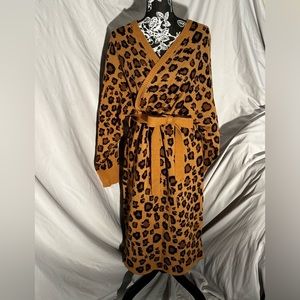 NWT cheetah sweater dress